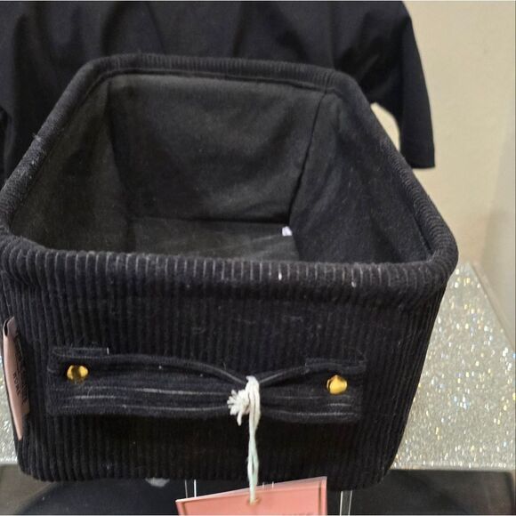 Juicy Couture Home Logo Corduroy Decorative Storage Basket - Picture 7 of 9